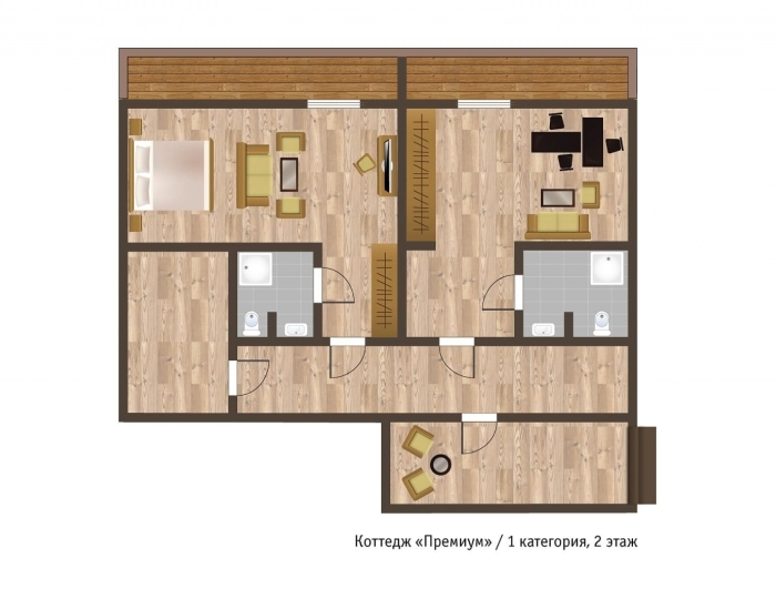 Коттедж «Премиум» (категория сюит) - ГК «Поляна 1389 Отель и СПА»